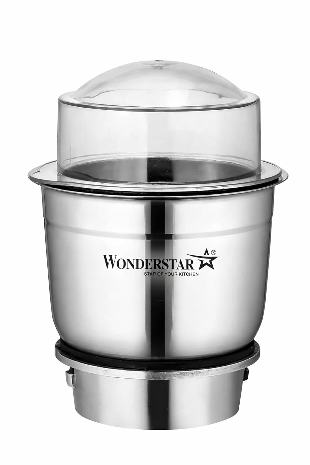 Wonder Star mixer grinder chutney jars (various sizes)||for long-wayy, activa, sumeet, orient, bajaj gx models, preeti, prestige mixer|alloy base|4 teeth couplers (chutney jar 400ml) 500 Watt, Silver