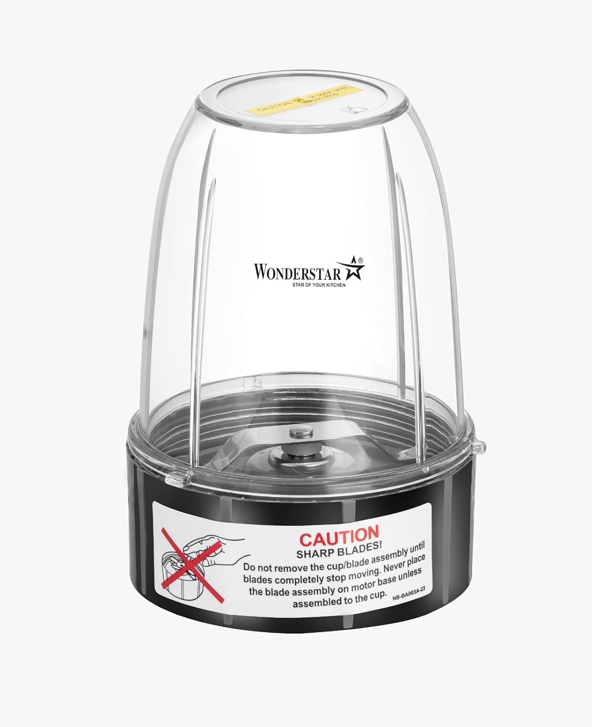 WONDER STAR Replacement Extractor Cup 530ml (18oz) with Blade Assembly | BPA Free Food Grade Blender Cup | Compatible with Nutri Bullet 600W & 900W | Pack of 1