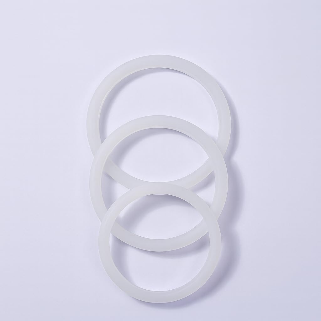 Wonder Star Universal Silicone Gasket Ring Set for Mixer Grinder Jars, Food Grade Leak-Proof Sealing Rings, Chutney (8.5cm) + Dry (11cm) + Wet (12.8cm), Compatible with Preethi, Philips, Butterfly & Sumeet, Pack of 3