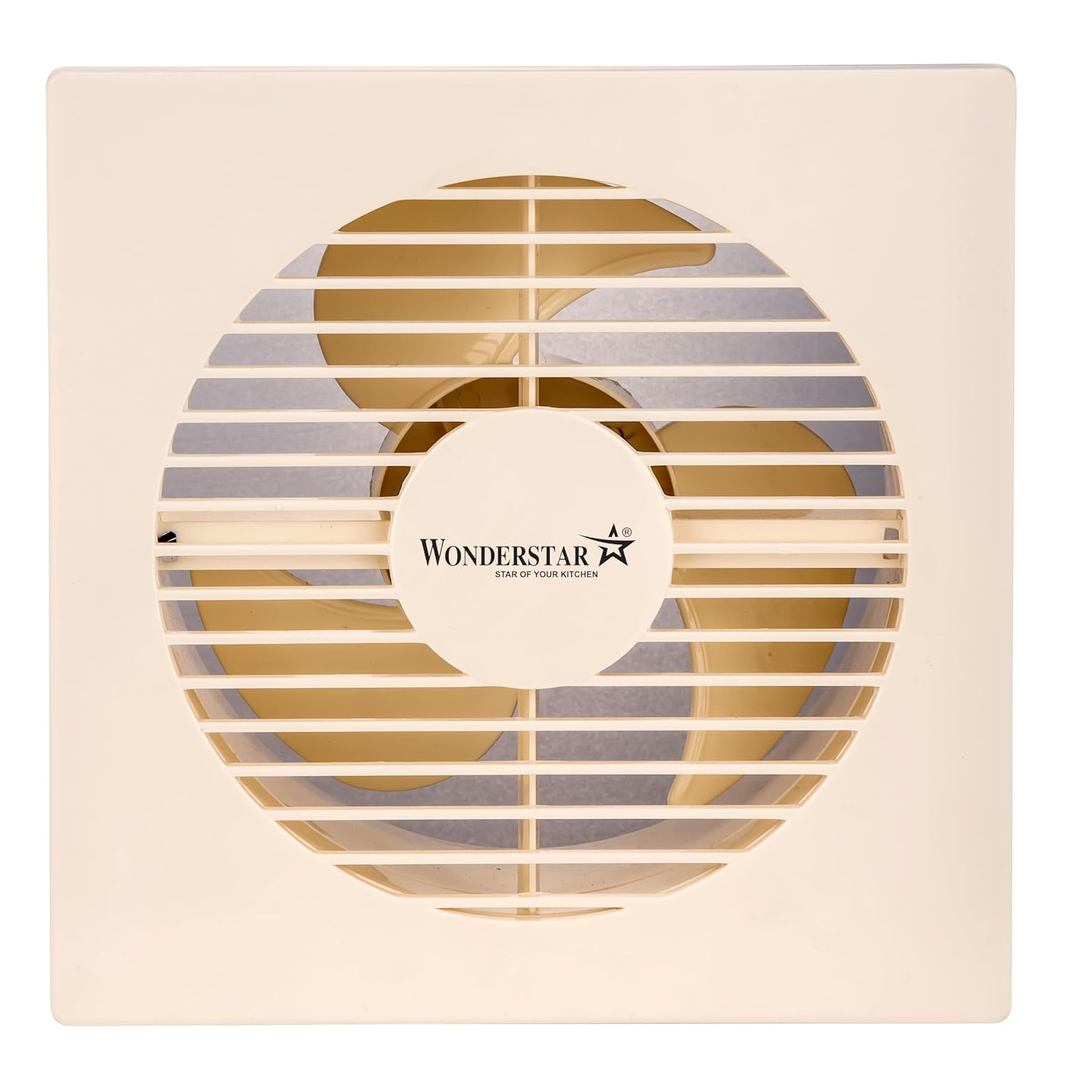 WONDER STAR 8 Inch (200mm) Exhaust Fan | 25W | 1350 RPM | Low Noise 45dB | Strong Air Suction | Energy Efficient – Ivory